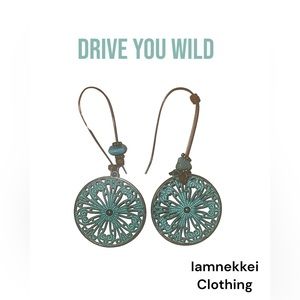 Drive You Wild Drop Earrings (Turquoise)
